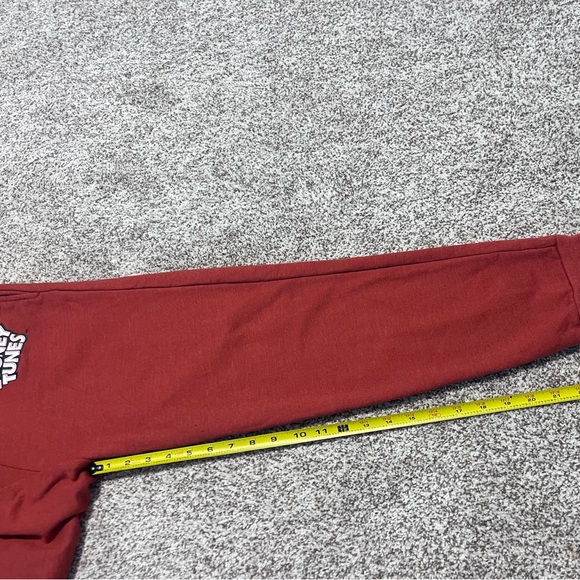 Looney Tunes Graphic Jogger Sweatpants Bugs Bunny Tweety Maroon medium classic - Picture 7 of 7